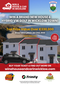 Win a house and car in Wicklow poster